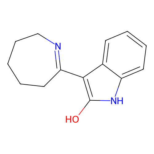 3-(2-azepanylidene)-1,3-dihydro-2H-indol-2-one structure
