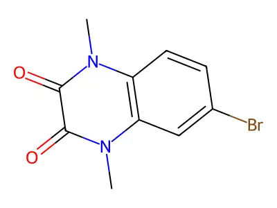 6-Bromo-1,4-dimethyl-1,4-dihydroquinoxaline-2,3-dione structure