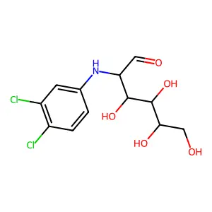 D-Glucose, 2-deoxy-2-(3,4-dichloroanilino)- structure