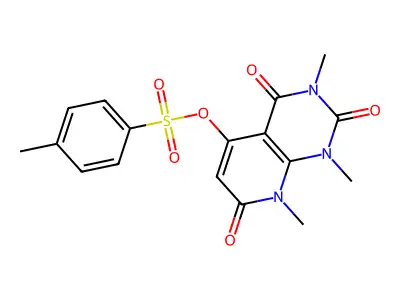 (1,3,8-trimethyl-2,4,7-trioxopyrido[2,3-d]pyrimidin-5-yl) 4-methylbenzenesulfonate structure