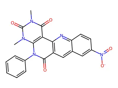 4,6-Dimethyl-14-nitro-8-phenyl-4,6,8,18-tetrazatetracyclo[8.8.0.02,7.012,17]octadeca-1(10),2(7),11,13,15,17-hexaene-3,5,9-trione structure
