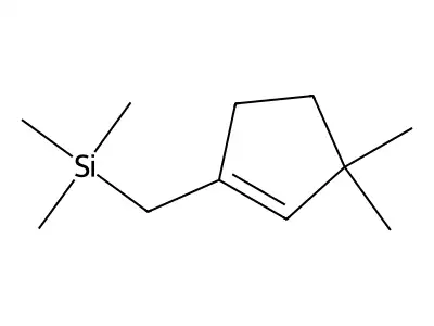 (3,3-Dimethylcyclopenten-1-yl)methyl-trimethylsilane structure