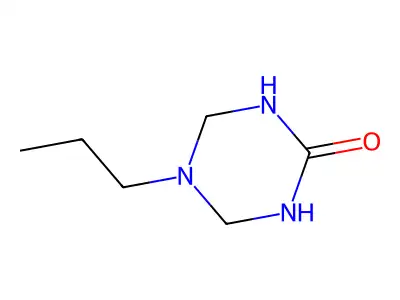 tetrahydro-5-propyl-1,3,5-triazin-2(1H)-one structure