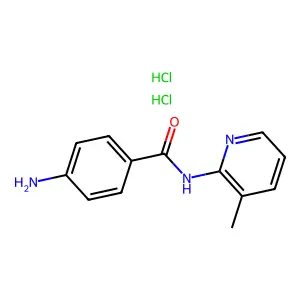 Benzamide, p-amino-N-(3-methyl-2-pyridyl)-, dihydrochloride structure