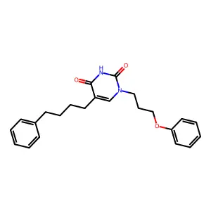 1-(3-Phenoxypropyl)-5-(4-phenylbutyl)pyrimidine-2,4-dione structure