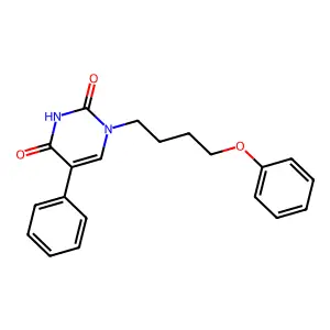 1-(4-Phenoxybutyl)-5-phenylpyrimidine-2,4-dione structure