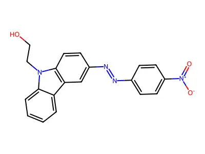 3-((4-Nitrophenyl)azo)-9H-carbazole-9-ethanol structure
