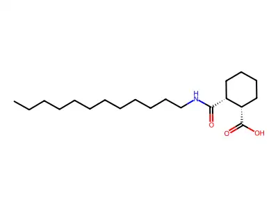 2-(Dodecylcarbamoyl)cyclohexane-1-carboxylic acid structure