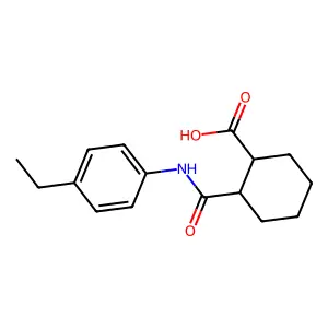 Cis-4'-ethylhexahydrophthalanilic acid structure