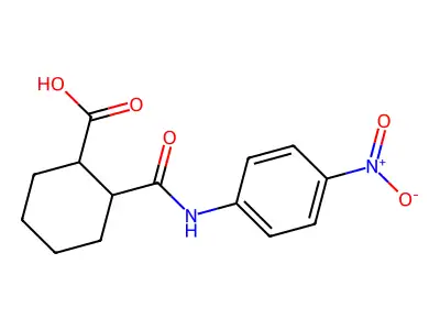 Cis-hexahydro-N-(4-nitrophenyl)phthalamic acid structure