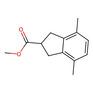 methyl 4,7-dimethyl-2,3-dihydro-1H-indene-2-carboxylate structure