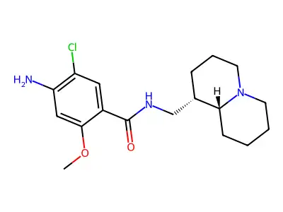 4-Amino-5-chloro-N-(1-lupinyl)-2-methoxybenzamide structure
