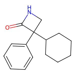 2-Azetidinone, 3-cyclohexyl-3-phenyl- structure