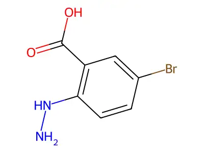 5-Bromo-2-hydrazinobenzoic acid structure