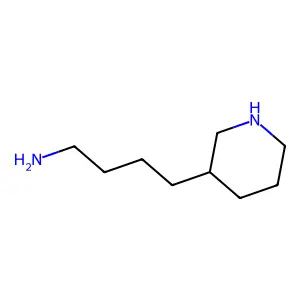 3-Piperidinebutanamine structure