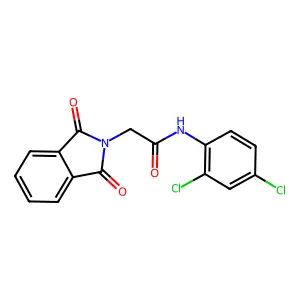 N-(2,4-dichlorophenyl)-2-(1,3-dioxoisoindol-2-yl)acetamide structure