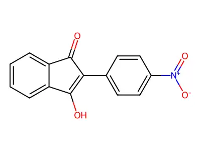 3-Hydroxy-2-(4-nitrophenyl)-1H-inden-1-one structure
