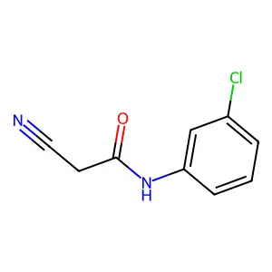 N-(3-chlorophenyl)-2-cyanoacetamide structure