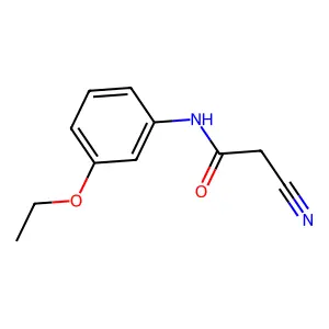 2-cyano-N-(3-ethoxyphenyl)acetamide structure