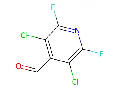 3,5-Dichloro-2,6-difluoropyridine-4-carbaldehyde structure