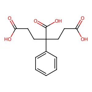 3-苯基-1,3,5-戊烷三甲酸 structure