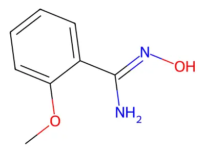 N'-hydroxy-2-methoxybenzenecarboximidamide structure