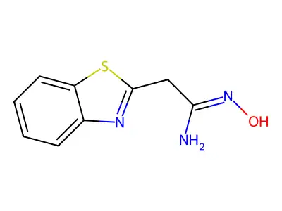 2-(Benzo[d]thiazol-2-yl)-N-hydroxyacetimidamide structure
