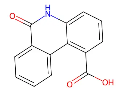 6-oxo-5H-phenanthridine-1-carboxylic Acid structure
