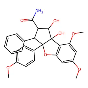 Didesmethylrocaglamide structure