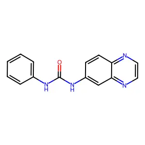 N-phenyl-N'-(6-quinoxalinyl)urea structure