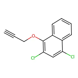 2,4-Dichloro-1-prop-2-ynoxynaphthalene structure