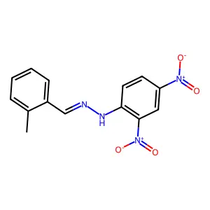 N-[(2-methylphenyl)methylideneamino]-2,4-dinitroaniline structure