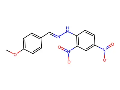 4-Methoxybenzaldehyde (2,4-dinitrophenyl)hydrazone structure