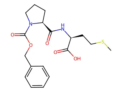N-[1-[(苄氧基)羰基]-L-脯氨酰]-L-蛋氨酸 structure