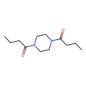 Piperazine, 1,4-dibutyryl- structure