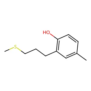 4-Methyl-2-[3-(methylsulfanyl)propyl]phenol structure