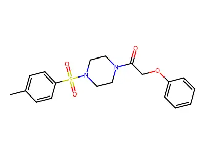1-[4-(4-Methylbenzene-1-sulfonyl)piperazin-1-yl]-2-phenoxyethan-1-one structure