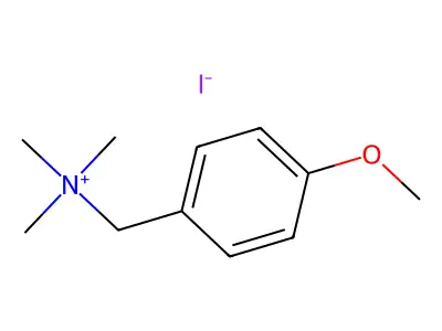 (4-Methoxyphenyl)methyl-trimethylazanium structure