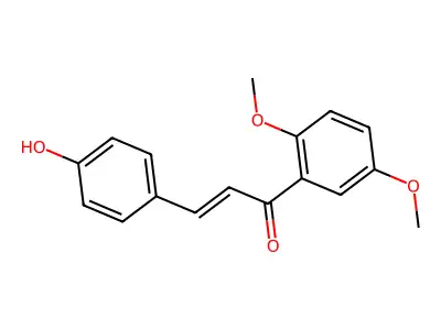 2',5'-Dimethoxy-4-hydroxychalcone structure