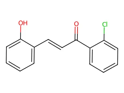 1-(2-Chlorophenyl)-3-(2-hydroxyphenyl)prop-2-en-1-one structure