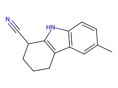 6-Methyl-2,3,4,9-tetrahydro-1H-carbazole-1-carbonitrile structure