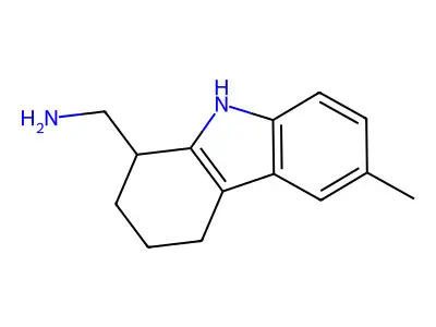 (6-methyl-2,3,4,9-tetrahydro-1H-carbazol-1-yl)methanamine structure