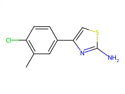 4-(4-Chloro-3-methylphenyl)-1,3-thiazole-2-ylamine structure