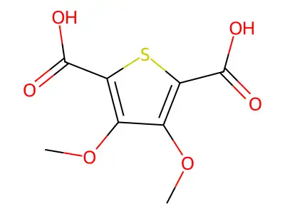 3,4-Dimethoxythiophene-2,5-dicarboxylic acid structure
