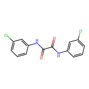 N,N'-bis(3-chlorophenyl)oxamide structure