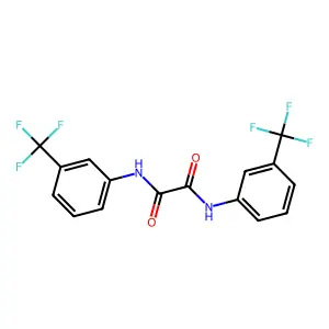 Ethanediamide, N,N'-bis[3-(trifluoromethyl)phenyl]- structure