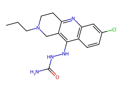 7-Chloro-2-propyl-1,2,3,4-tetrahydropyrido(4,3-b)quinoline structure