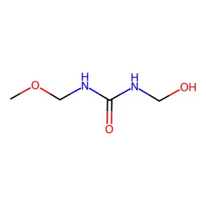 N-(羟甲基)-N'-(甲氧基甲基)脲 structure