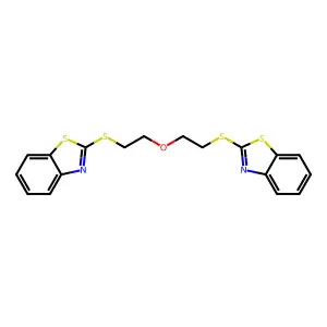 Bis[2-(1,3-benzothiazol-2-ylsulfanyl)ethyl] ether structure