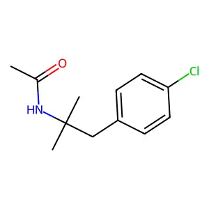 N-(2-(4-氯苯基)-1,1-二甲基乙基)乙酰胺 structure